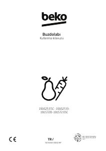 Kullanım kılavuzu BEKO 191572 EI Donduruculu buzdolabı