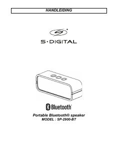 Handleiding S-Digital SP-2900-BT Luidspreker