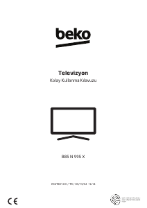 Kullanım kılavuzu BEKO B85 N 995 X LED televizyon