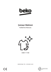 Kullanım kılavuzu BEKO CMX 11140 Çamaşır makinesi