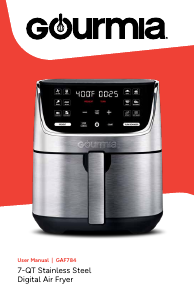 Manual Gourmia GAF784 Deep Fryer