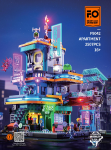 Bedienungsanleitung Lumibricks set F9042 Cyberpunk Neoncity Apartment