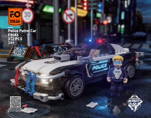 Bedienungsanleitung Lumibricks set F9043 Cyberpunk Neoncity Polizeiwagen