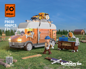 Bedienungsanleitung Lumibricks set F9030 Farm Life Tischler-Van