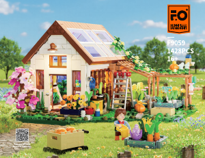 Bedienungsanleitung Lumibricks set F9059 Farm Life Grünes Gewächshaus