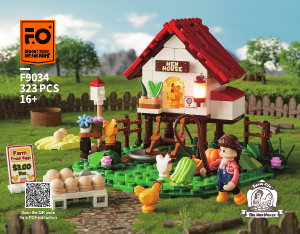 Bedienungsanleitung Lumibricks set F9034 Farm Life Der Hühnerstall