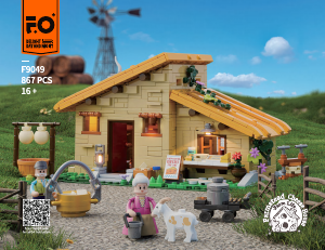 Bedienungsanleitung Lumibricks set F9049 Farm Life Käserei auf dem Landhof