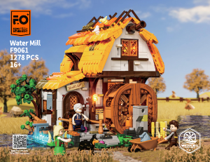 Bedienungsanleitung Lumibricks set F9061 Middle Ages Wassermühle