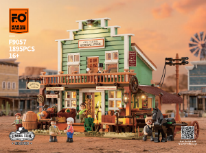 Bedienungsanleitung Lumibricks set F9057 Old West Gemischtwarenladen im Wilden Westen