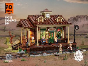 Bedienungsanleitung Lumibricks set F9039 Old West Western-Bahnhof