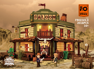 Bedienungsanleitung Lumibricks set F9021 Old West Saloon