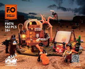 Bedienungsanleitung Lumibricks set F9076 Old West Cowboylager