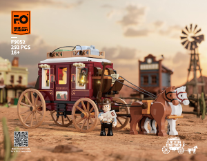 Bedienungsanleitung Lumibricks set F9052 Old West Postkutsche im Wilden Westen