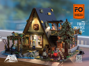 Bedienungsanleitung Lumibricks set F9013 Retro House Dreiecks-Hütte