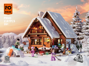 Bedienungsanleitung Lumibricks set F9041 Retro House Ski-Hütte im Chalet-Stil
