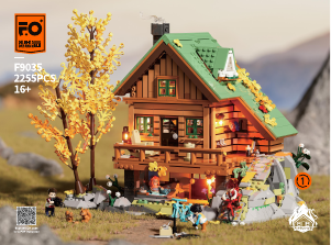 Bedienungsanleitung Lumibricks set F9035 Retro House Berghütte im Wald