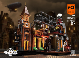 Bedienungsanleitung Lumibricks set F9007 Steampunk World Bahnhof
