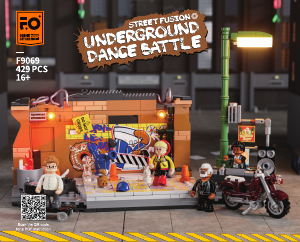 Bedienungsanleitung Lumibricks set F9069 Street Fusion Street Dance im Untergrund