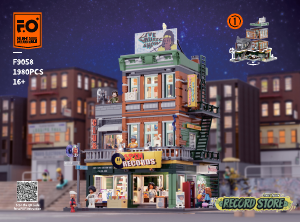 Bedienungsanleitung Lumibricks set F9058 Street Fusion Plattenladen