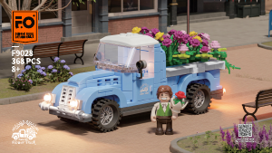 Bedienungsanleitung Lumibricks set F9028 Town Life Blumenwagen