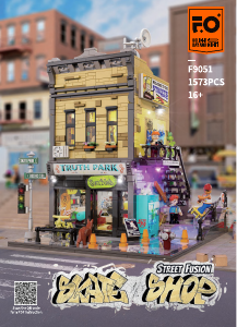 Bedienungsanleitung Lumibricks set F9051 Town Life Skateboard-Shop