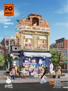Bedienungsanleitung Lumibricks set F9078 Town Life Eiscafé