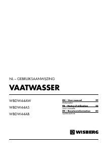 Manual Wisberg WBDW44AB Dishwasher