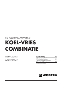Bedienungsanleitung Wisberg WBKVC201AB Kühl-gefrierkombination