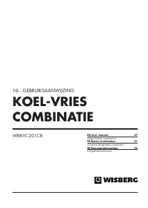 Bedienungsanleitung Wisberg WBKVC201CB Kühl-gefrierkombination