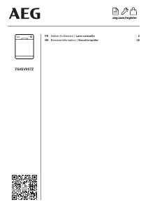 Mode d’emploi AEG F64SV907Z Lave-vaisselle