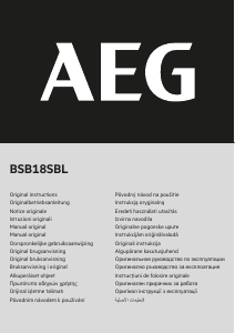 Instrukcja AEG BSB18SBL202C Wiertarko-wkrętarka