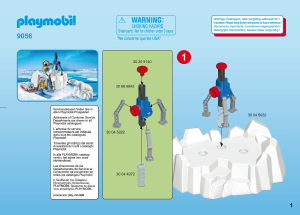 Manual Playmobil set 9056 Arctic Exploradores com Ursos Polares