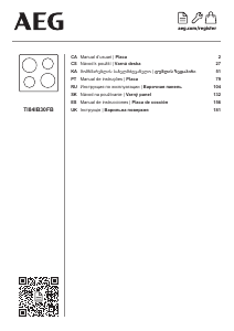 Manual AEG TI84IB30FB Placa