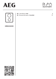 Bedienungsanleitung AEG HRB32320CB Kochfeld