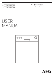 Manual AEG FFB73717PW Maşină de spălat vase