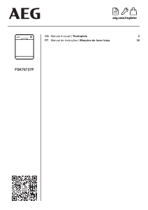 Manual AEG FSK76727P Máquina de lavar louça