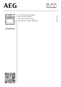 Mode d’emploi AEG OU5AB20CM Four