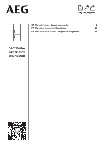 Manual AEG ORC7P361DX Frigorífico combinado