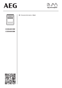 Bedienungsanleitung AEG CCB54093BM Herd