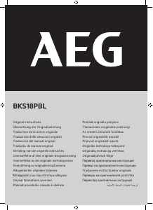 Käyttöohje AEG BKS18PBL0 Telasaha