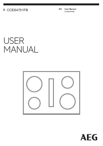Manual AEG CCE84751FB Hob