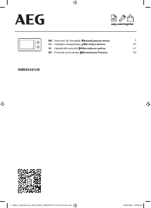 Прирачник AEG NMB6G261UB Микробранова печка