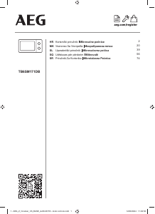 Прирачник AEG TB6SM171DB Микробранова печка