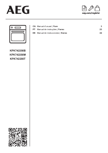 Manual de uso AEG KPK742280B Horno