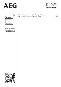 Rokasgrāmata AEG NBB8S731AT Cepeškrāsns