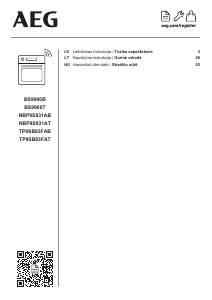 Használati útmutató AEG NBP9S831AB Kemence
