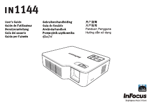 Bedienungsanleitung InFocus IN1144 Projektor