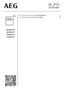 Rokasgrāmata AEG NKP9S821T Cepeškrāsns