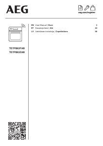 Manual AEG TE7PB63ZAB Oven