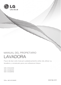 Manual de uso LG WD-1250BRD Lavadora